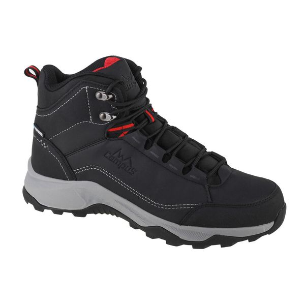Buty trekkingowe męskie Campus Tampa. Czarne buty trekkingowe Campus, bez wzorów, z gumy, bez zapięcia. Za 249.99 zł.