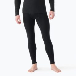 Spodnie termoaktywne męskie Smartwool Merino 250 Baselayer Bottom Boxed. Czarne bielizna termoaktywna Smartwool, m, bez wzorów, bez ramiączek. Za 404.63 zł.