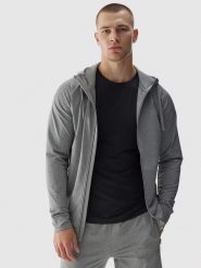 4F Kurtka sportowa w kolorze szarym rozmiar: M. Szare kurtki outdoor i hardshell 4F, m, bez wzorów, z materiału, bez kaptura, outdoorowe. Za 79.59 zł.