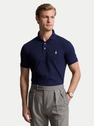 Polo Ralph Lauren Polo 710941439003 Granatowy Regular Fit. Niebieskie koszulki polo Polo Ralph Lauren, m, bez wzorów, z bawełny, bez kołnierzyka, bez ramiączek. Za 549.99 zł.