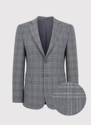 PAKO LORENTE – Szara marynarka garniturowa w kratkę. Szare garnitury Pako Lorente, na komunię, m, bez wzorów. Za 699.99 zł.