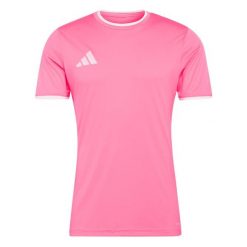 Koszulka męska adidas Entrada Jersey. Białe t-shirty sportowe Adidas, bez wzorów, z jersey, bez ramiączek, do piłki nożnej. Za 60.99 zł.