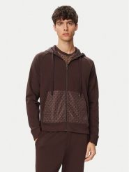 MICHAEL Michael Kors Bluza CF552Q55MF Brązowy ciemny Regular Fit. Brązowe bluzy MICHAEL Michael Kors, m, bez wzorów, z bawełny, bez kaptura. Za 879.99 zł.