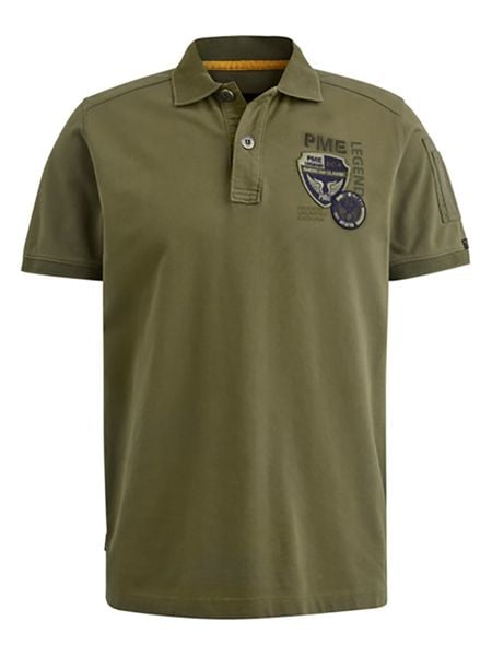 PME Legend Koszulka polo w kolorze khaki rozmiar: XL. Brązowe koszulki polo PME Legend, xl, bez wzorów, z bawełny, bez kołnierzyka, bez ramiączek. Za 222.94 zł.