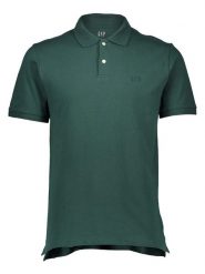 GAP Koszulka polo w kolorze zielonym rozmiar: M. Zielone koszulki polo GAP, m, bez wzorów, bez kołnierzyka, bez ramiączek. Za 64.95 zł.