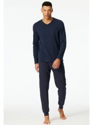 Schiesser Piżama w kolorze granatowym rozmiar: 50. Niebieskie piżamy Schiesser, bez wzorów, z bawełny, bez ramiączek. Za 127.35 zł.