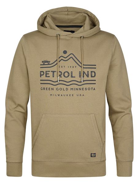 Petrol Bluza w kolorze jasnobrązowym rozmiar: M. Brązowe bluzy Petrol, m, bez wzorów, z bawełny, z kapturem. Za 122.67 zł.