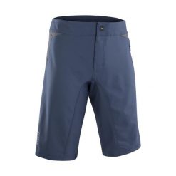 Spodenki rowerowe męskie ION Traze indigo dawn. Niebieskie krótkie spodenki sportowe ION, l, bez wzorów, z materiału. Za 279.99 zł.