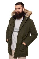 KURTKA ZIMOWA WRANGLER PARKA IVY W4699XURY. Zielone kurtki Wrangler, na zimę, xxl, bez wzorów, bez kaptura. Za 429.99 zł.