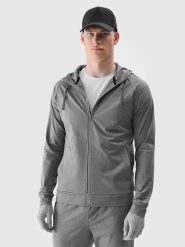 4F Bluza w kolorze szarym rozmiar: M. Szare bluzy 4F, m, bez wzorów, bez kaptura. Za 97.28 zł.
