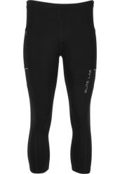 Legginsy o długości 3/4 Elite Lab X1. Czarne legginsy długie sportowe ELITE LAB, l, bez wzorów, z materiału, do biegania. Za 188.00 zł.