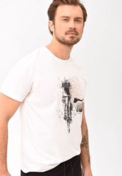 T-shirt bawełniany, Comfort Fit, T-ROADBIKE. Białe t-shirty Volcano, l, bez wzorów, z bawełny, bez kołnierzyka, bez ramiączek. Za 69.99 zł.