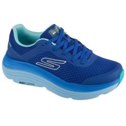 Buty do biegania męskie, Max Cushioning Endeavor. Niebieskie buty do biegania Skechers, bez wzorów, bez zapięcia, do biegania. Za 359.99 zł.