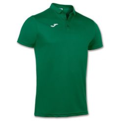 Koszulka polo do tenisa męska Joma Hobby. Zielone koszulki polo sportowe Joma, l, bez wzorów, bez kołnierzyka, bez ramiączek, do piłki nożnej. W wyprzedaży za 114.70 zł.