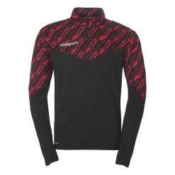 Bluza treningowa z zamkiem błyskawicznym 1/4 Uhlsport Progressive 28. Czarne bluzy Uhlsport, bez wzorów, bez kaptura. Za 212.50 zł.