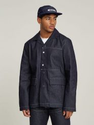 G-Star Kurtka dżinsowa w kolorze granatowym rozmiar: XXL. Niebieskie kurtki G-Star, xxl, bez wzorów, z bawełny, bez kaptura. Za 295.99 zł.