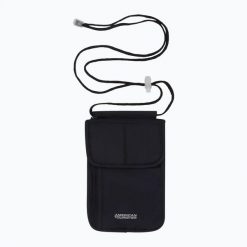 Saszetka American Tourister Rfid Security Neck. Czarne torby na ramię American Tourister, bez wzorów, z poliamidu, bez dodatków. Za 39.99 zł.