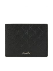 Calvin Klein Duży Portfel Męski Trifold 10Cc W/Coin K50K512684 Czarny. Czarne portfele CALVIN KLEIN, bez wzorów, ze skóry. Za 279.99 zł.