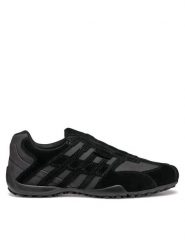 Geox Półbuty Uomo Snake U4507B 022EK C9999 Czarny. Czarne eleganckie półbuty Geox, bez wzorów, ze skóry, bez obcasa, bez zapięcia. Za 269.99 zł.