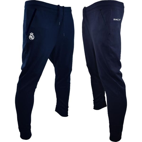 Spodnie dresowe Real Madryt Premium. Niebieskie szorty REAL MADRID, xl, bez wzorów, z dresówki, sportowe. W wyprzedaży za 195.05 zł.