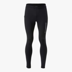 Długie legginsy treningowe męskie Swedemount Core Long Tights szybkoschnące. Czarne bielizna termoaktywna SWEDEMOUNT, m, bez wzorów, z tkaniny, do biegania. Za 169.99 zł.