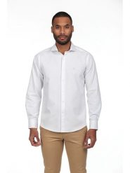 The Time of Bocha Koszula - Regular fit - w kolorze białym rozmiar: M. Białe koszule The Time of Bocha, m, bez wzorów, bez kołnierzyka, bez ramiączek. Za 152.99 zł.