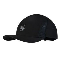 Czapka z daszkiem biegowa unisex Buff 5 Panels Black ochrona UV. Czarne czapki z daszkiem Buff, bez wzorów. Za 130.99 zł.