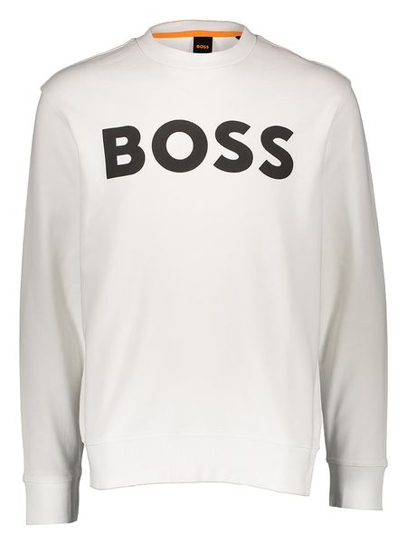 Hugo Boss Fashion Bluza "We Basic" w kolorze kremowym rozmiar: XL. Brązowe bluzy Hugo Boss Fashion, xl, bez wzorów, z bawełny, bez kaptura. Za 310.45 zł.