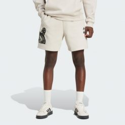 Szorty Adidas Star Wars The Mandalorian. Brązowe szorty Adidas, m, bez wzorów, z materiału, retro. Za 249.00 zł.