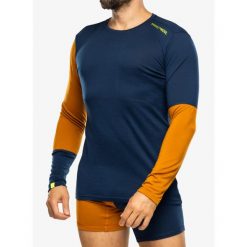 Bluza termiczna męska Ortovox 185 Rock N Wool Long Sleeve. Zielone bluzy ORTOVOX, na zimę, m, bez wzorów, bez kaptura. Za 398.99 zł.