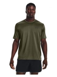Under Armour Koszulka sportowa "Tech Vent" w kolorze khaki rozmiar: M. Brązowe t-shirty sportowe Under Armour, bez wzorów, z materiału, bez ramiączek, outdoorowe. Za 95.95 zł.