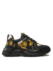 Versace Jeans Couture Sneakersy 77YA3SC7 ZS879 Czarny. Czarne buty sportowe casual Versace Jeans Couture, bez wzorów, z jeansu, bez zapięcia. Za 919.99 zł.