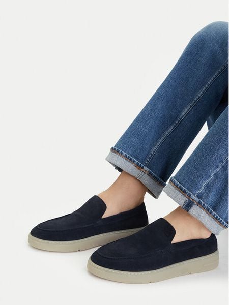 G-Star Raw Półbuty EO-JUMBO-01 MI08 Granatowy. Niebieskie eleganckie półbuty G-Star, bez wzorów, ze skóry, bez obcasa, bez zapięcia. Za 166.99 zł.
