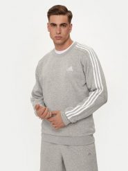 Adidas Bluza Essentials IJ6470 Szary Regular Fit. Szare bluzy Adidas, l, bez wzorów, z bawełny, bez kaptura. Za 229.99 zł.
