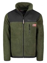 Geographical Norway Kurtka polarowa "Tuvalu" w kolorze khaki rozmiar: S. Brązowe kurtki Geographical Norway, s, bez wzorów, z polaru, bez kaptura. Za 187.52 zł.