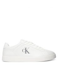 Calvin Klein Sneakersy 3 Cupsole Derby Pu Tmb HM0HM02331 Biały. Białe buty sportowe casual CALVIN KLEIN, bez wzorów, ze skóry, bez zapięcia. Za 329.99 zł.
