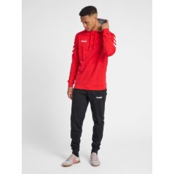 Bluza sportowa z kapturem męska Hummel Go Cotton Hoodie. Czerwone bluzy z kapturem Hummel, m, bez wzorów, z kapturem. Za 168.00 zł.