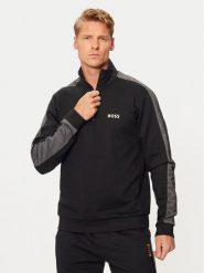 Boss Bluza 50527551 Czarny Regular Fit. Czarne bluzy Boss, m, bez wzorów, z syntetyku, bez kaptura. Za 269.99 zł.