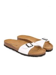 BABUNKERS Family Skórzane klapki w kolorze białym rozmiar: 44. Białe klapki BABUNKERS Family, ze skóry. Za 130.99 zł.