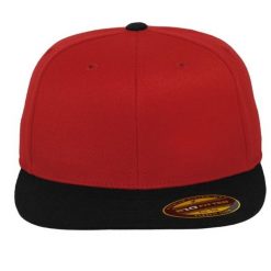Dwukolorowa Czapka Z Daszkiem Premium 210. Czarne czapki z daszkiem FLEXFIT, bez wzorów, z elastanu. Za 84.99 zł.
