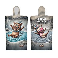 Ponczo kąpielowe z kapturem dla dorosłych SZAŁ MORS DZIK. Szare szaliki JUST HERO, bez wzorów. Za 169.00 zł.