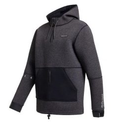 Kurtka neoprenowa dla mężczyzn 3 mm MYSTIC Voltage Sweat – szara – wiatroodporna. Szare kurtki Mystic, m, bez wzorów, z neoprenu, z kapturem. Za 1,038.00 zł.