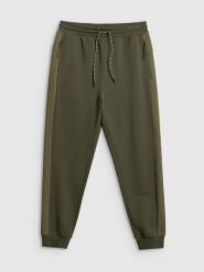 4F Spodnie dresowe joggery męskie - khaki 3XL. Brązowe joggery i bojówki 4F, m, bez wzorów, z dresówki. Za 159.99 zł.