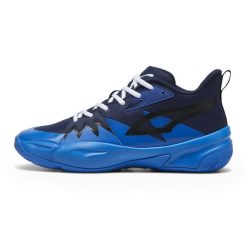 Buty koszykarskie męskie Puma Genetics. Niebieskie buty do koszykówki Puma, bez zapięcia, do koszykówki. Za 475.00 zł.