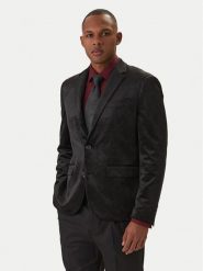 Guess Marynarka M6RN48 K45M2 Czarny Classic Fit. Czarne marynarki Guess, l, z aplikacjami, z syntetyku. Za 859.99 zł.