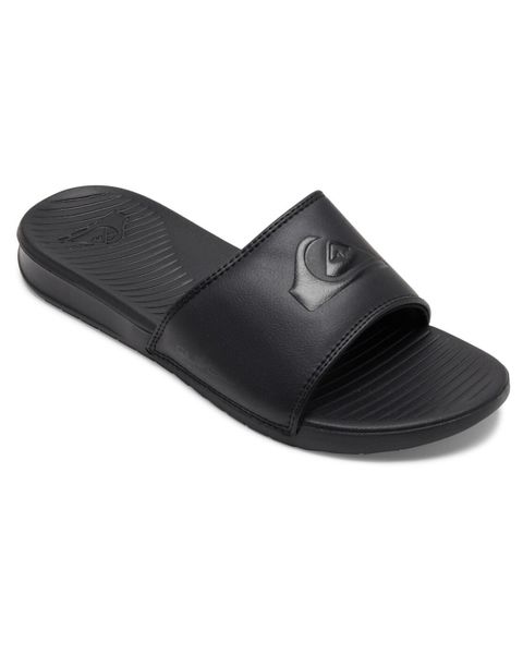 Klapki basenowe męskie Quiksilver Bright Coast Slide. Czarne klapki Quiksilver, z materiału. Za 119.99 zł.