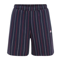 Spodenki męskie FILA Lobito Pinstriped. Czarne szorty Fila, m, bez wzorów. Za 119.99 zł.