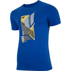 T-shirt męski TSM022 - kobalt. T-shirty marki 4F. W wyprzedaży za 49.99 zł.