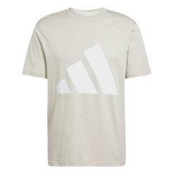 Koszulka męska adidas Essentials Big Logo. Białe t-shirty sportowe Adidas, bez wzorów, z bawełny, bez ramiączek, na fitness i siłownię. Za 105.99 zł.