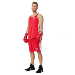 Tank top Lonsdale Amateur. Czerwone t-shirty sportowe Lonsdale, bez wzorów, bez ramiączek, na fitness i siłownię. Za 152.50 zł.